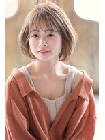 siena  エアリーボブ×ミルクティーベージュ