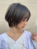 大人ひし形丸みショートボブ/小顔/20代30代40代
