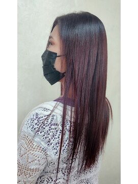ヘアサロン スリーク(Hair Salon Sleek) ビビッドワインレッド×カラートーニング