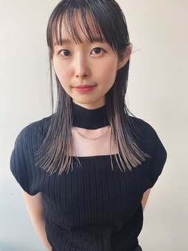 アル 心斎橋(alu) 黒髪カタログ/小顔に見せるヘア/ココアベージュ