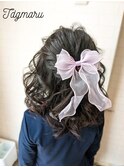 卒園式☆お子様ヘアセット☆ハーフアップ☆
