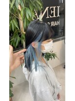 イエナ 渋谷(IENA)&nbsp;インナーカラー 水色