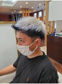 メンズショートアウターホワイト
