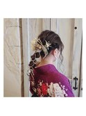 ポニーテールアレンジ×袴