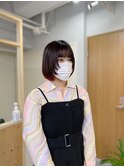 顔まわりレイヤー/マッシュボブ　渋谷