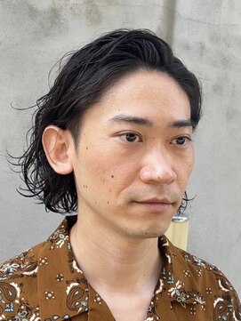 メンズココ 清澄白河店(MENS COCO) センターパートツイストスパイラルパーマメンズ波巻きパーマ