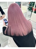 5680ベビーピンク艶髪ハイトーンカラーオンブレホワイトピンク