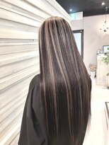 エール(a:le) 白髪ぼかしコントラストハイライト×バレイヤージュ