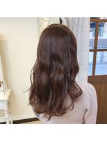 アイリスヘアー(iris hair)&nbsp;ピンクブラウン三重富田韓国レイヤーカット顔周りレイヤーボブ