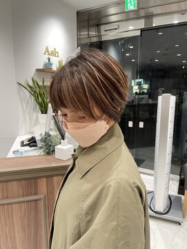 アッシュ 茗荷谷店(Ash) ショートカットとハイライト