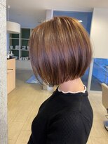 アールヘアーデザイン 藤が丘(r hair design)&nbsp;小顔見せショートベージュカラーブリーチしない透明感カラー