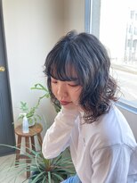 シゼン(shizen) ミディボブ×ふわふわパーマ