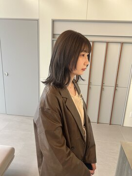 ローレンアオ(LOREN AO) 黒髪/ボブルフ/ネビージュ/小顔/ワンレン/ 矢場/髪質改善/前髪