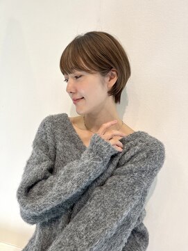 ラボヌールヘアーノーブル 新越谷店(La Bonheur hair noble) イメチェン　ショート　美髪　ワイドバング　ブルーブラック