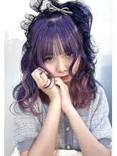 ミライフ(mlife) インナーカラー ラベンダー×ピンク