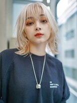 ギークス(GEEKS)&nbsp;【GEEKS渋谷】ホワイトブリーチ/ネオウルフ/小顔/秋冬ハイトーン