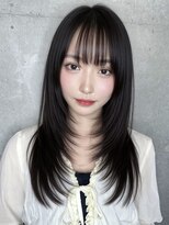 クーエフー(coo et fuu) レイヤーカットレイヤーミディ透明感カラーシースルーバング