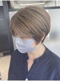 白髪ぼかし/白髪染め/ショートカット/40代50代/【北堀江】