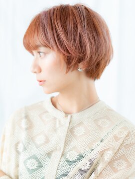 カバーヘア ブリス 上尾西口店(COVER HAIR bliss) 立体感ハイトーンカラー小顔丸みショート//上尾10代20代