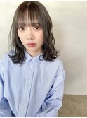 【Hike/大分駅/金池】ミディアムレイヤー/パーマ/暗髪グレージュ
