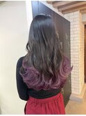 色落ちも綺麗ラベンダーグラデーション/ダブルカラー/髪質改善