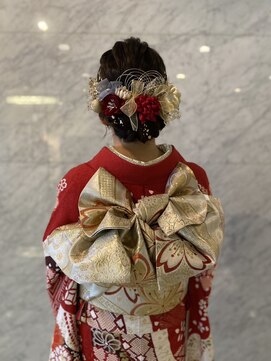 ピュア Pure ウェスティン都ホテル京都 ビューティーサロン 振袖着付け＋ヘアセット　京都　東山　蹴上