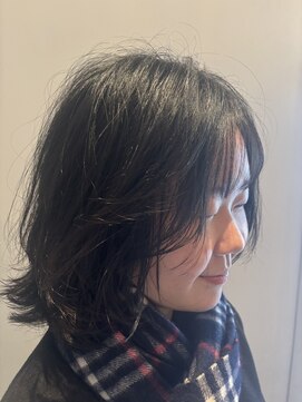 顔周りレイヤー ワンカールでやわらかな質感に