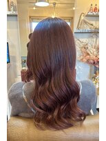 ファインヘアー(Fine Hair)&nbsp;ピンクブラウン　インナーペールピンク