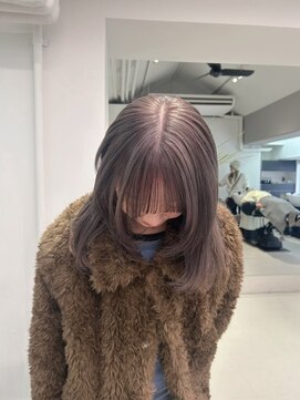 ロマリア ヒルズ 表参道 原宿(Lomalia HILLS) ラベンダーグレージュ[表参道ダブルカラーケアブリーチ]