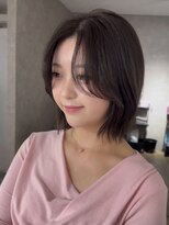 エトワ 中央店(etoi)&nbsp;大分ミディアムボブレイヤーかるめ韓国レイヤーくびれスタイル