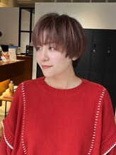 グレイン キャンバス 川崎(grain canvas.)&nbsp;マッシュショート シルキーベージュ 窪田