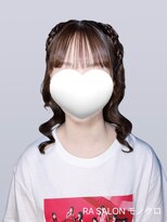 アールエーサロンモノクロ 秋葉原(RA SALON モノクロ) 【推し活ヘアメ】編み上げハーフツイン