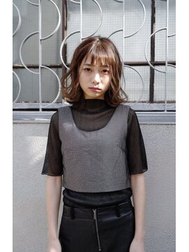 マウロア(MAULOA) 【MAULOA】フェアリー ゆるふわ 小顔 ワンカールロブ