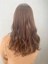 アルバム 銀座(ALBUM GINZA) ブラウンロング_アッシュブラウンネオウルフ外ハネボブ_ba272283