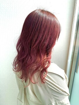 ハーツヘアーズ 五日市店(HEARTS hair's) グラデーションカラー　エドル　ピンク
