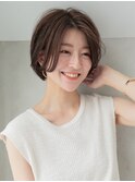 黒髪ボブルフネビージュ小顔ワンレンスペインカール大宮