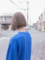 デビュー ヘアーメイク&nbsp;前下がりボブ　ミルクティーブラウン