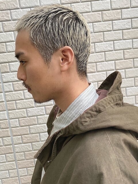 【Lond GULLMAN 網干雄輝】ホワイトショートMEN'S HAIR