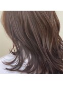 ■グレーアッシュブラウン/外はね/韓国【山本寛絵】