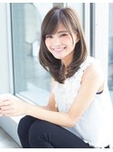 大人かわいいくびれひし形レイヤーミディアム20代30代40代50代