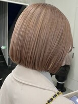 ソーコ 渋谷(SOCO)&nbsp;大人ボブショートボブ切りっぱなしボブ前下がりボブミルクティー