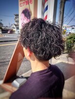 ラボーテイサミヘアーイースト(La.beaut'e ISAMI HAIR EAST) MEN’S HAIRハイライトマッシュパーマ〈理容室〉東浦和メンズ