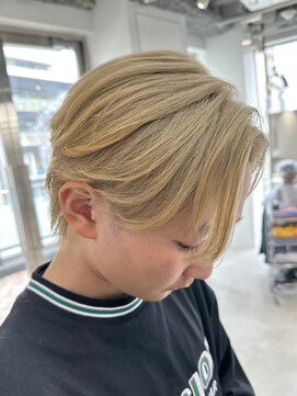 フィフス 天神大名(fifth) センターパートニュアンスパーマメンズマッシュウルフ天神大名