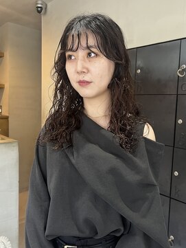 ヘアー アイス ルーチェ(HAIR ICI LUCE) ロングパーマハードパーマ顔まわりレイヤー/今枝