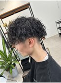 メンズカットツイストスパイラルパーマ波巻きパーマ