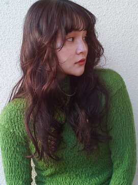 レジュアル(RESSUAL) 切りっぱなしボブエアリーロング美髪ピンクブラウン