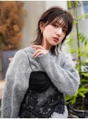 【GEEKS渋谷】顔周りレイヤー/20代30代/夏カラー/小顔/前髪あり