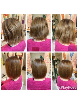 ハロー  三軒茶屋(hair Hello) ボブ縮毛矯正