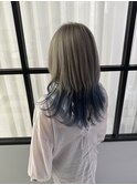 インナーカラー×ウルフカット