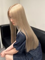 ベレーザ 渋谷(BELEZA)&nbsp;10504ホワイトアッシュブロンドウルフレイヤーロングストレート